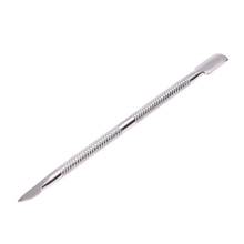 Stainless Steel Nail Cuticle Remover Spoon Pusher Manicure Pedicure Care Tool Kit 12cm 2024 - buy cheap