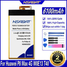 Hsabat 6100 mah hb3665d2ebc bateria para huawei p8 max 4g w0e13 t40 2024 - compre barato