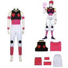Anime HUNTERXHUNTER Hisoka Cosplay Costume Full Set Suit Unisex Phantom Troupe Cos Uniform Halloween Cosplay Outfits 2024 - buy cheap