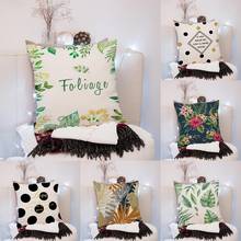 Tropical Leaf Cactus Monstera Cushion Cover Polyester Throw Pillows Sofa Home Decor Decoration Decorative Pillowcase for bed 2024 - buy cheap