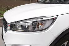 For KIA Sorento L 2015 2PCS ABS Chrome Car Front Headlight Fog Lamp Eyelid Eyebrow Cover Trims Car Styling Accessories 2024 - buy cheap