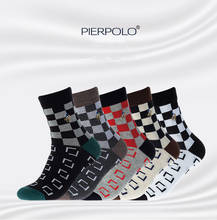 2021 Pier Polo New Spring Fashion Embroidery Warm Men's Cotton Socks Gift Business Casual Brand Crew Socks For Male Size 39-45 2024 - buy cheap