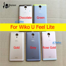 Original 5.0inch For Wiko U Feel Lite Back Battery Cover Door Housing case Rear Glass lens parts Replacement 2024 - buy cheap