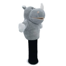 Grey Rhinoceros Golf Head Cover Fairway Woods Headcover Animal Golf Accessories Mascot Novelty Cute Gift 2024 - buy cheap