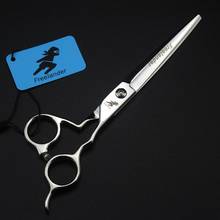 7 Inch Pet Scissors Professional Hair Cutting Scissors curved handle Barber Pet dog grooming scissors Shears cat groomer 2024 - buy cheap