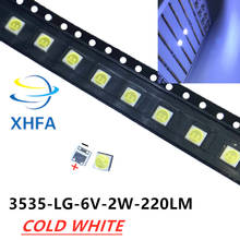 3535 6 в холодный белый для LG SMD LED CHIP-2 2 Вт для телевизора/ЖК подсветки телевизора применение 60 шт./лот 2024 - купить недорого