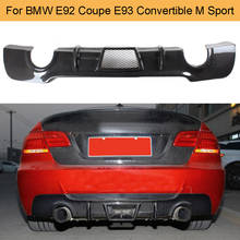 3 Series Carbon Fiber Rear Bumper Diffuser Lip Spoiler for BMW E92 Coupe E93 Convertible M Sport 2008 - 2011 328i Rear Diffuser 2024 - buy cheap