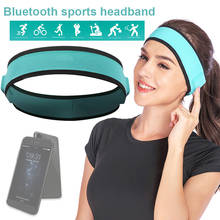 Беспроводная Bluetooth-повязка, удобная Музыкальная гарнитура, повязка на голову для фитнеса, спорта на открытом воздухе, бега, спортзала, сна, музыки 2024 - купить недорого