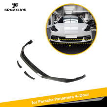 Carbon Fiber Front Bumper Lip Spoiler Splitters For Porsche Panamera Standard 2017 - 2019 Front Bumper Lip Splitters 2024 - buy cheap