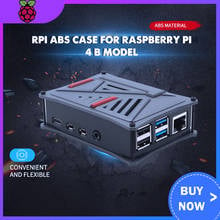 Raspberry Pi ABS Case Plastic Cover Shell Single Dual Cooling Fan Gray Silver For Raspberry Pi 4 B Model Raspberri Pi Cases 2024 - buy cheap