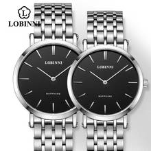 Switzerland Lobinni Luxury Brand Couple Watches Pair Men And Women Japan Quartz Watches Stainless Steel Fashion relojes 2020 2024 - buy cheap