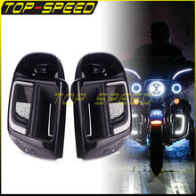 For Harley Touring 2014-2020 Lower Vented Fairings LED Fairing Lower Grills Light Glove Box Pod Engine Guard Warmer Case 2024 - buy cheap