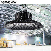 Lightingview-Lámpara LED UFO para garaje, luz superbrillante de alto brillo, 50W-200W, CA 220V, iluminación Industrial para almacén y taller 2024 - compra barato
