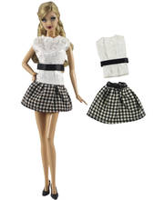 NK Doll Fashion White Skirt Outfits + Skirt Outfits For Barbie Clothes Doll Accessories Play House Dressing Up Toys 227B 10X 2024 - buy cheap