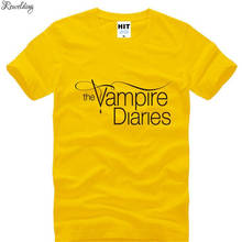 The Vampire Diaries Printed T Shirts Men Summer Style Short Sleeve O-Neck Cotton Men's T-Shirt Fashion Men Top Tee Fans Clothes 2024 - buy cheap