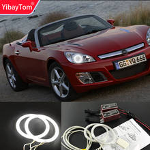 YibayTom-kit de Ojos de Ángel ccfl, blanco, 6000k, anillos de halo ccfl, faro para Opel GT Roadster 2007, 2008, 2009, 2010 2024 - compra barato