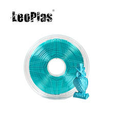 Leopardo-filamento PLA de seda turquesa para impresora 3D, suministros de impresión de materiales plásticos, consumibles, Metal brillante, 1kg, 1,75mm 2024 - compra barato