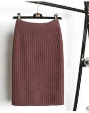 Fedex fast-falda de oficina para mujer, faldas de tubo negras de punto cálido, elegante, de cintura alta, 30 unids/lote 2024 - compra barato