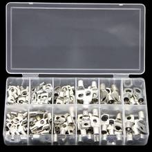 140PCS 12 Sizes SC Ring Crimp Terminals Tinned Bare Copper Lug Wire Connectors Kit Assortment AWG 2024 - buy cheap