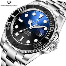 PAGANI DESIGN 2021 Luxury Men Mechanical Wristwatch Stainless Steel GMT Watch Top Brand Sapphire Glass Men Watches reloj hombre 2024 - buy cheap