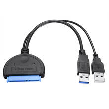 USB 3,0 к SATA 2,5/3,5 дюйма Компьютерные разъемы Usb Sata адаптер кабель HDD SSD жесткий диск конвертер кабель адаптер 2024 - купить недорого