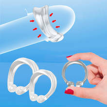 C Type Foreskin Correction Cock Ring Delay Ejaculation Foreskin Resistance Penis Ring Adult Sex Toys for Men Glans Delay Trainer 2024 - buy cheap