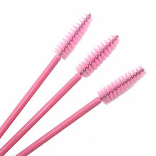 1000Pcs Disposable Pink Mascara Eyelash Brush Extension Wands Brush Wands Makeup Applicator Spoolers Lash Brush Cosmetic Make Up 2024 - buy cheap