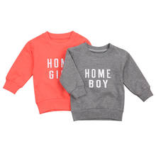 0-24M Autumn Lovely Infant Baby Boy Girls Sweatshirt Tops Letter Print Long Sleeve Pullover Casual Cotton Outfits Clothes 2024 - buy cheap