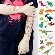 Одноразовые наклейки для татуировок 28 стилей, 1 шт., вечерние наклейки с динозаврами для украшения детских вечеринок на день рождения, вечерние товары с динозаврами, Q 2024 - купить недорого