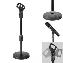 Flexible Desktop Metal Tripod Folding Mic Stands Adjustable Angle Disc Microphone Mount Holder Stand Bracket Microphone Clamp 2024 - buy cheap