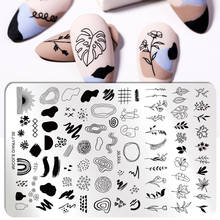 NICOLE DIARY Maple Leaf Nail Art Stamping Plates Snow Flower Plants Image Printing Stamp Template  Art Stencil Tools 2024 - buy cheap