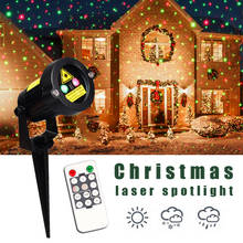 Christmas Moving Laser Spotlight Light Garden Party Decoration Led Stage Laser Landscape Lighting Lamp With Remote Controller 2024 - buy cheap