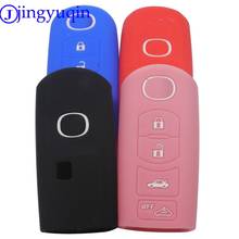 jingyuqin New Silicone Car Key Cover Case 4 Buttons For Mazda 3 5 6 8 CX5 CX7 CX9 M6 GT 2016 2017 Remote Smart Key Car-stying 2024 - buy cheap