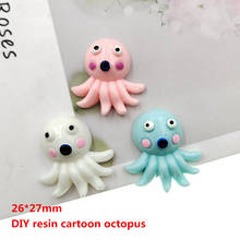 20pcs/lot DIY resin cartoon octopus for kids hair clothes accessories resin cabochons resin charms 2024 - buy cheap