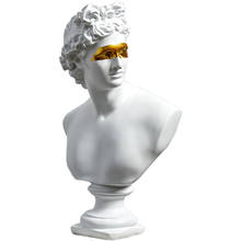 Decoração para casa acessórios de mesa moderno, estatuetas de apollo em miniatura, decoração para casa, europa, resina de davi, sala de estar 2024 - compre barato