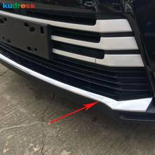 Front Bumper Trim For Toyota Highlander Kluger facelift 2018 2019 Chrome Car Head Bumper Spoiler Lip Car Styling Accessories 2024 - buy cheap