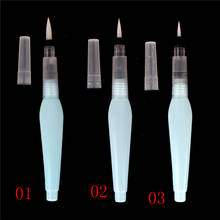 3 tamanhos recarregáveis marcador de arte água escova caneta tinta para água cor desenho pintura ilustração caneta escritório papelaria conjunto 2024 - compre barato