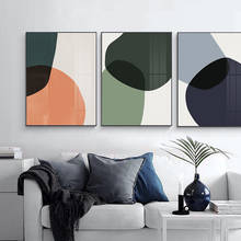 Pintura abstrata gráfica geométrica, minimalista em tela, arte para parede, pôster, galeria de impressão, sala de estar, decoração de casa, sem moldura 2024 - compre barato