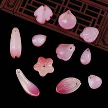 10-20pcs Multi-size Gradient Petals Leaf Glass Beads For Jewelry Making DIY Earring Bracelet Flower Charms Scrapbook Decoration 2024 - buy cheap