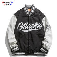 College style Letter Embroidery Patchwork Jackets Mens Harajuku Streetwear Bomber Jacket 2021 Spring Men Baseball Coats Unisex 2024 - buy cheap