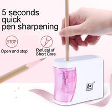Electric Automatic Pencil Sharpener Candy Color Cute Use Battery Pencil Sharpener Kids Student Children Home Office School Gift 2024 - buy cheap