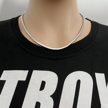 Titanium steel necklace men's stainless steel jewelry fashion simple style square snake chain hot sale 2024 - buy cheap