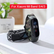 Correas de silicona y nailon para Xiaomi MI Band 5, correa elástica de tela para muñeca, novedad de 2021 2024 - compra barato