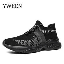 YWEEN Sock Shoes Tenis Men Sneakers Male Beathable Air Mesh Shoes Men Lace Up Casual Shoes Tenis Masculino Adulto Plus Size 2024 - buy cheap