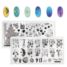 1PCS Christmas Nail Stamping Plates Template Halloween Pattern Nail Art Stamp Stamping Image Plate Manicure Stencil Nails Tool 2024 - buy cheap