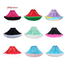 Colored Short Petticoats for Wedding Rockabilly Tutu Tulle Girl Underskirt Hoop Skirt Crinoline Woman Lolita Petticoat 2024 - buy cheap