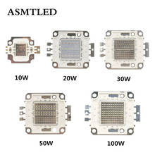 Chip led para projetor integrado, iluminação externa para projetor diy de inundação, super brilhante, 10w, 20w, 30w, 50w, 100w 2024 - compre barato