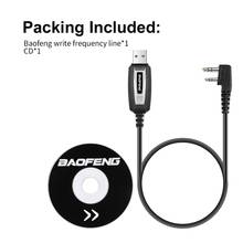 BAOFENG 2 Pins Plug USB Programming Cable for Walkie Talkie for UV-5R serise BF-888S Kenwood wouxun Walkie Talkie Accessories CD 2024 - buy cheap