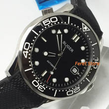 Bliger 40mm Automatic Mechanical Watch Luxury Brand ceramics bezel Sapphire Luminous Waterproof Calendar Men Wristwatch 2024 - compre barato