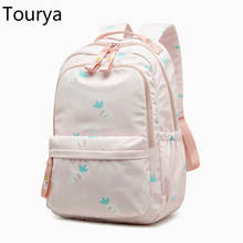 Tourya Cute Waterproof Women Anti Theft Printed Backpack School Bags For Girls Bookbag Daily College Rucksack Laptop Bagpack 2024 - buy cheap